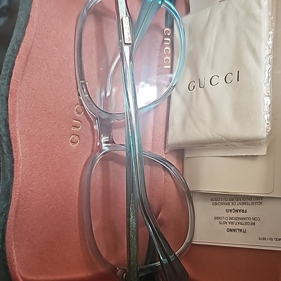 Gucci Blue Optical Frame Glasses - Picture 2 of 5
